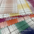 Polyester Spandex Plaid Fabric For Shirts